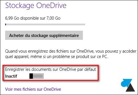 tutoriel parametres OneDrive Windows 8.1