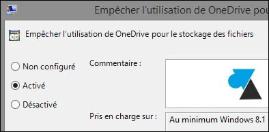 tutoriel desactiver onedrive gpedit msc GPO