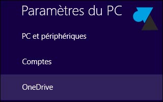 tutoriel parametres OneDrive Windows 8.1