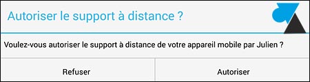 tutoriel TeamViewer QuickSupport Android controle distance