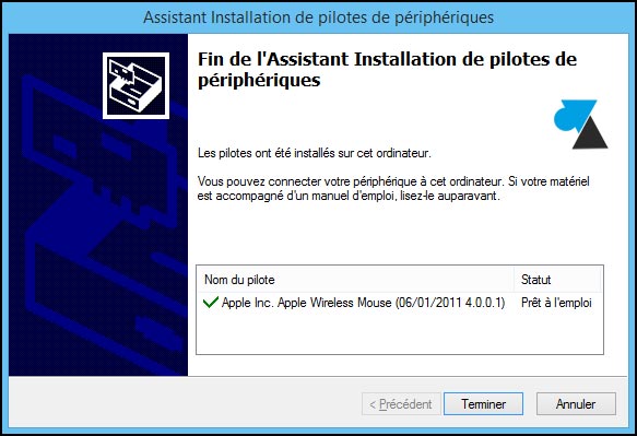tutoriel installer souris Apple Magic Mouse sur Windows