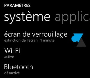 Nokia Lumia Windows Phone parametres reseau wifi