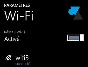 Nokia Lumia Windows Phone parametres reseau wifi