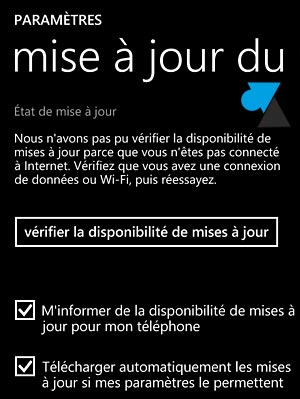 Nokia Lumia Windows Phone 8 telecharger mise a jour systeme