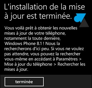 Nokia Lumia Windows Phone 8.1 telecharger mise a jour systeme