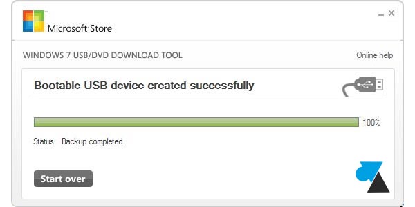 tutoriel creer cle usb installation Windows 10 ISO