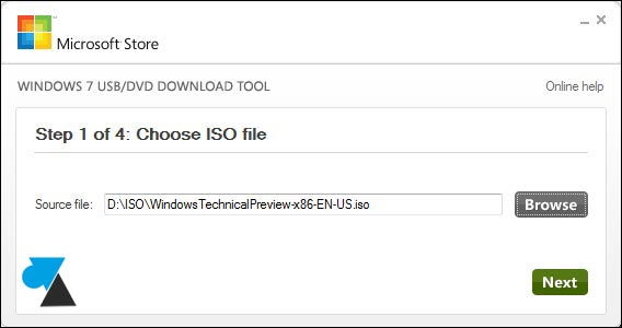 tutoriel creer cle usb installation Windows 10 ISO