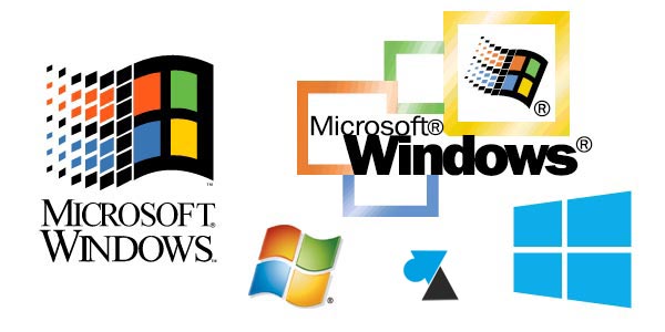 photo logo toutes differentes versions Microsoft Windows