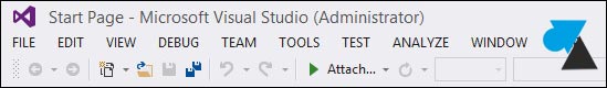 tutoriel Visual Studio 2013 menu majuscule