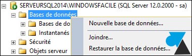 tutoriel SQL Server 2014 nouvelle base de donnees