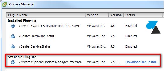 tutoriel VMware ESXi vSphere Update Manager