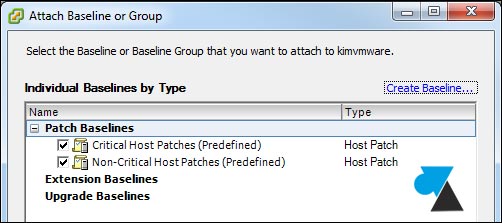 tutoriel VMware ESXi vSphere Update Manager