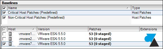 tutoriel VMware ESXi vSphere Update Manager