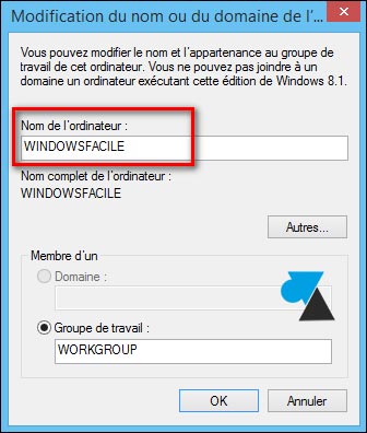 tutoriel Windows changer nom PC ordinateur