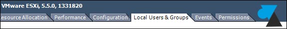 tutoriel VMware ESXi vSphere user groupe login