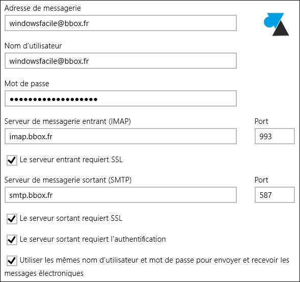 tutoriel configurer courrier adresse mail bbox bouygues