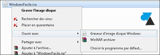 tutoriel Windows 7 graver fichier iso