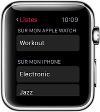 tutoriel montre connectee Apple Watch musique