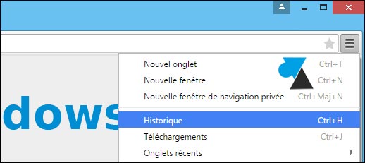 tutoriel vider supprimer historique navigation internet Google Chrome