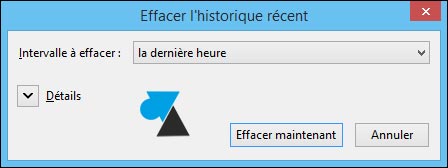 tutoriel vider supprimer historique navigation internet Mozilla Firefox