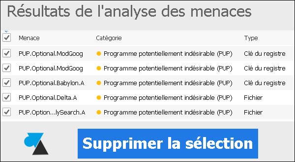 tutoriel malwarebytes nettoyer pc spyware malware