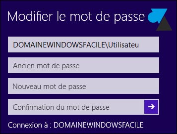 tutoriel changer mot de passe domaine Windows 8 8.1