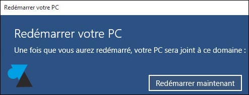 tutoriel Windows 10 joindre domaine Active Directory