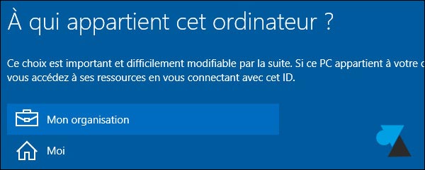 tutoriel Windows 10 joindre domaine Active Directory