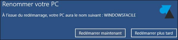 Windows 10 tutoriel changer nom PC ordinateur