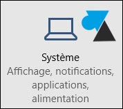 Windows 10 panneau configuration parametres Systeme