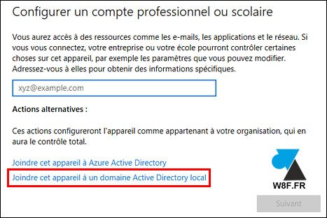 tutoriel joindre domaine Windows 10 Creators Update