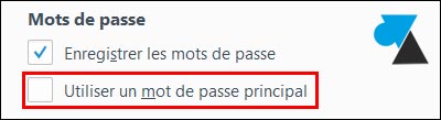 tutoriel securiser Mozilla Firefox configurer mot de passe principal