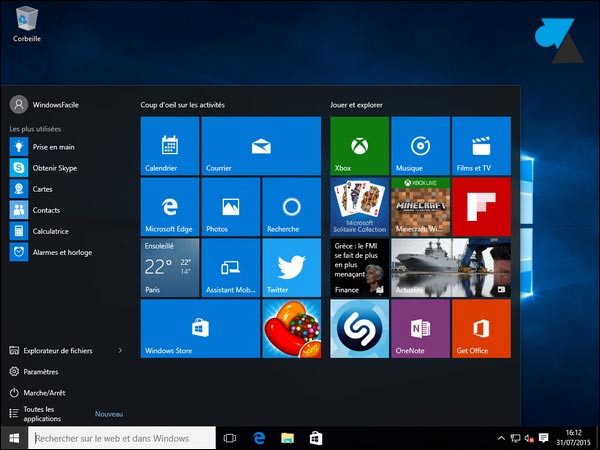 tutoriel installation Windows 10