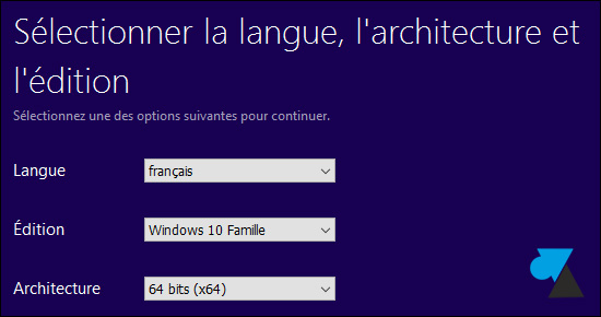 Télécharger et créer une clé USB de Windows 10