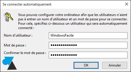 Supprimer le mot de passe de windows 10