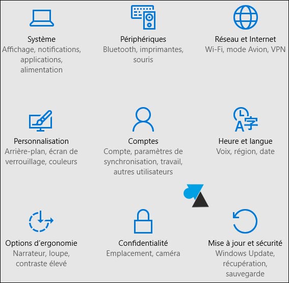 tutoriel Windows 10 Parametres