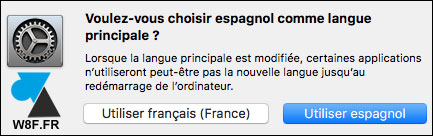 tutoriel Mac macOS changer langue systeme