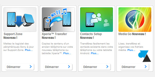 tutoriel telephone smartphone tablette Sony Xperia PC Companion Windows