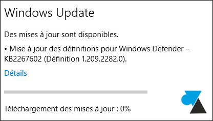 tutoriel Windows 10 acces Parametres Windows Up)date mise a jour