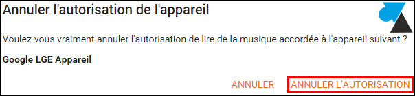 tutoriel Google Play Music appareils autorisés