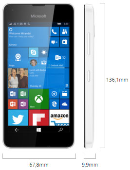 photo smartphone Microsoft Lumia 550 Windows 10 Mobile Nokia