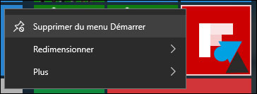 tutoriel menu demarrer Windows 10