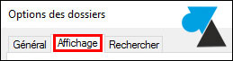 tutoriel Windows 10 explorateur fichiers menu Affichage Options