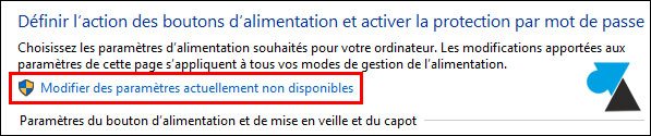 tutoriel Windows 10 acceder options veille prolongee