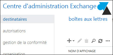 tutoriel Exchange 2013 droit controle total sur boite mail