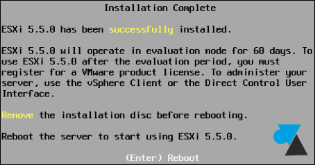 tutoriel installation serveur VMware ESXi hypervisor