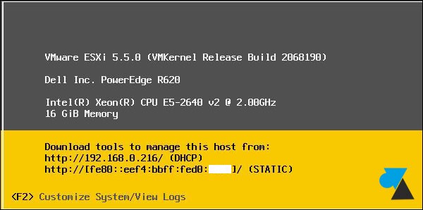 tutoriel installation serveur VMware ESXi hypervisor