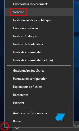 tutoriel Windows 10 menu Demarrer Systeme