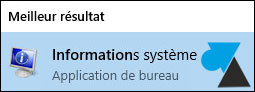 tutoriel Windows 10 Famille informations syteme