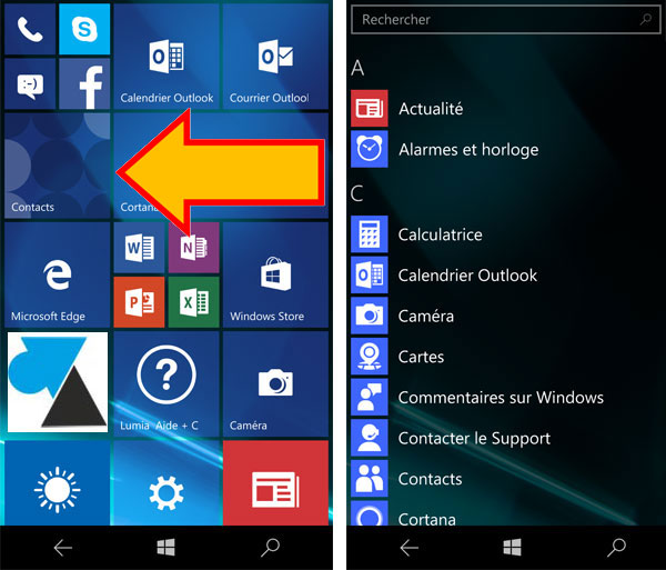 tutoriel Lumia smartphone Windows 10 Mobile